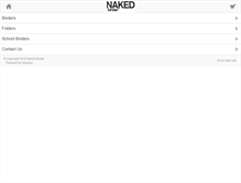 Tablet Screenshot of nakedbinder.com